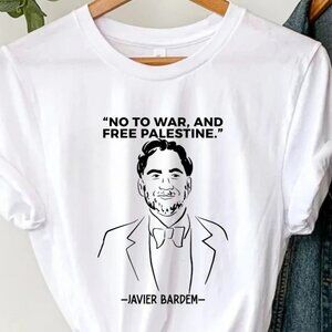 Javier No to War Statement T-Shirt - Human Rights Anti War Equality Tee Top